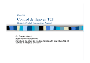 Control de flujo en TCP