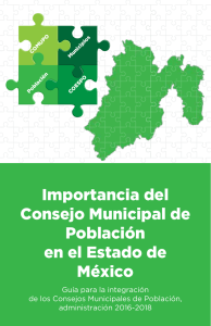 Importancia del Consejo Municipal de Población en el Estado de