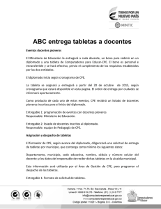 ABC para la entrega de las Tabletas
