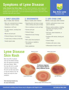 Symptoms of Lyme Disease Lyme Disease Skin Rash