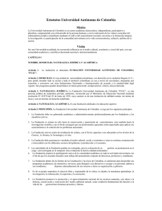Estatutos Universidad Autónoma de Colombia