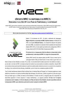 esports wrc ya disponible en wrc 5.