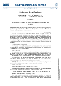Edicto nº 205/16- SANIDAD - Ayuntamiento de San Vicente de