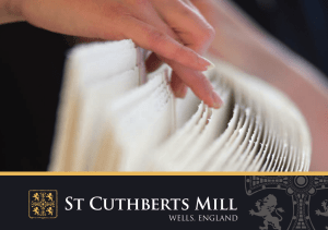 wells, england - St Cuthberts Mill Paper
