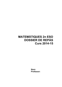 Matemàtiques 2n ESO – Dossier de repàs