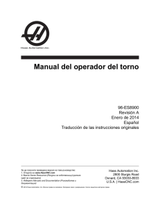 Manual del operador del torno - Haas Automation® Resource Center