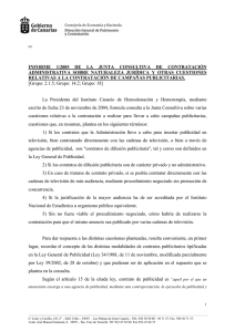 Informe 1/2005 - Gobierno de Canarias