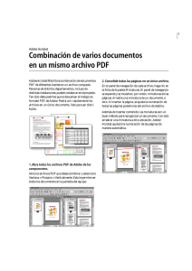 Combinación de varios documentos en un mismo archivo PDF