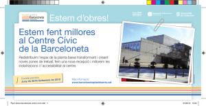 Estem fent millores al Centre Cívic de la Barceloneta Estem d`obres!