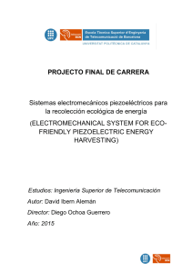 PROJECTO FINAL DE CARRERA Sistemas electromecánicos