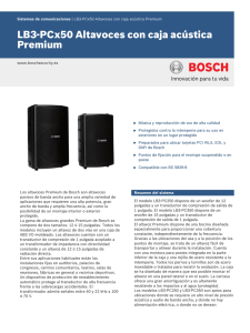 LB3-PCx50 Altavoces con caja acústica Premium