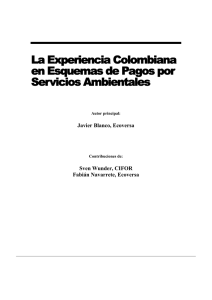 La experiencia colombiana con el pago por servicios ambientales