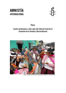 Peru: Cuatro testimonios a diez años del Informe Final de la