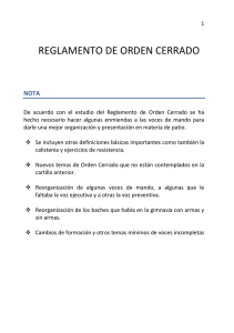 reglamento de orden cerrado - FARC-EP