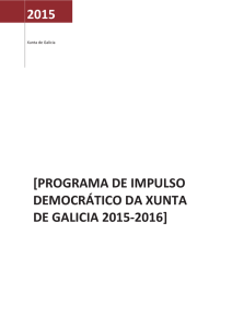 Programa de impulso Democrático da Xunta de Galicia 2015-2015