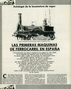 las primeras maquinas^ de ferrocarril en espana