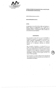 Criterios de evaluación - Comisión Nacional de Acreditación