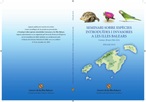 seminari sobre espècies introduïdes i invasores a les illes balears