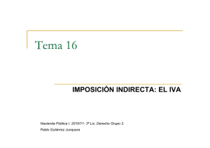Tema 16. Imposición indirecta