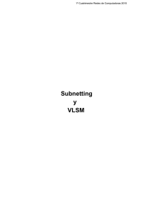 Subnetting VLSM