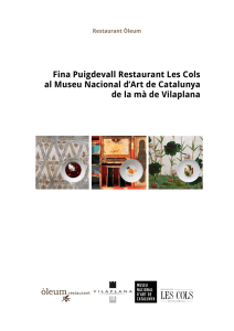 Fina Puigdevall Restaurant Les Cols al Museu Nacional d`Art de