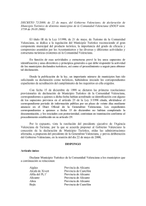 decreto 72/2000 - Agencia Valenciana de Turismo