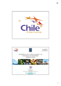 experiencia de la fruta chilena y su estrategia de marketing