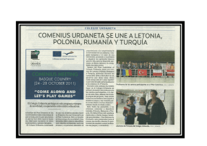 comenius urdaneta se une a letonia, polonia, rumania y turquia