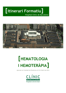 Hematología y Hemoterapia