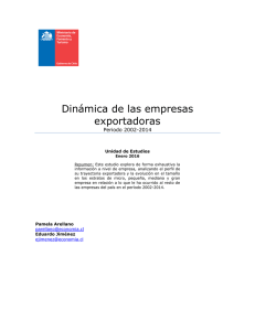 Dinámica de las empresas exportadoras
