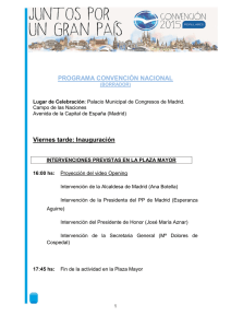 Programa Convención Nacional Madrid 2015
