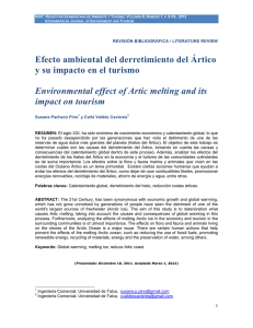 Efecto ambiental del derretimiento del Ártico y su impacto en el
