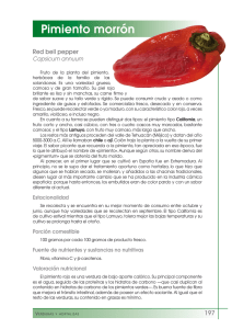 Pimiento morrón - FEN. Fundación Española de la Nutrición