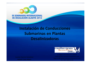 (Proceso Instalación de Conducciones Submarinas en Plantas