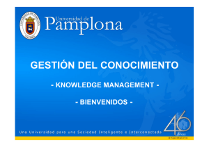 gestión del conocimiento - Universidad de Pamplona