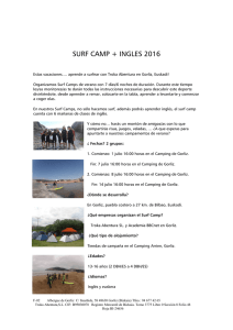 surf camp + ingles 2016