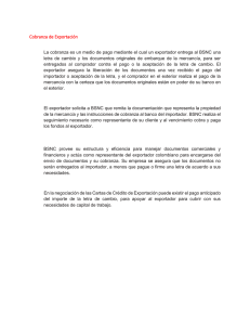 Cobranza de Exportación - Banco Santander Colombia
