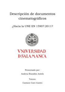 Descripción de documentos cinematográficos