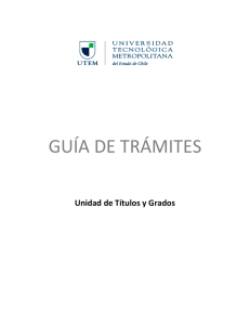 guía de trámites - Universidad Tecnológica Metropolitana