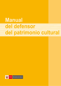 Manual del defensor del patrimonio cultural