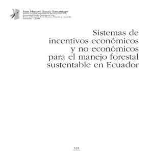 Sistemas de incentivos económicos y no económicos para el