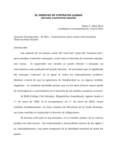 EL DERECHO DE CONTRATOS ALEMAN (derecho contractual