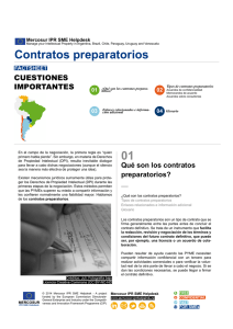 “ “ Los contratos preparatorios - Latin America IPR SME Helpdesk