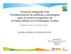 Proyecto Integrado FAO Fortalecimiento de políticas y