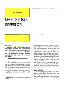 NEFRITIS TUBULO . INTERSTICIAL