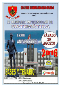 descargar bases del concurso - Colegio Militar Leoncio Prado