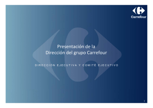 Presentación de la Dirección del grupo Carrefour