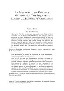 an approach to the design of mathematical task sequences