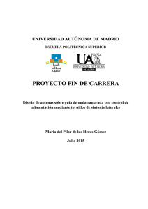 proyecto fin de carrera - Universidad Autónoma de Madrid