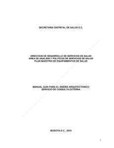 manual para el diseño del servicio de consulta externa